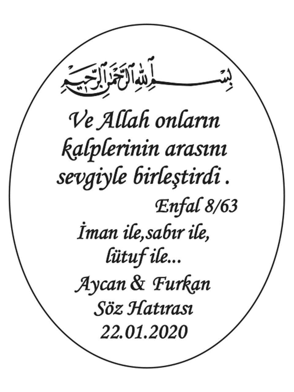 Hediye Şeffaf Epoksi Etiket 9