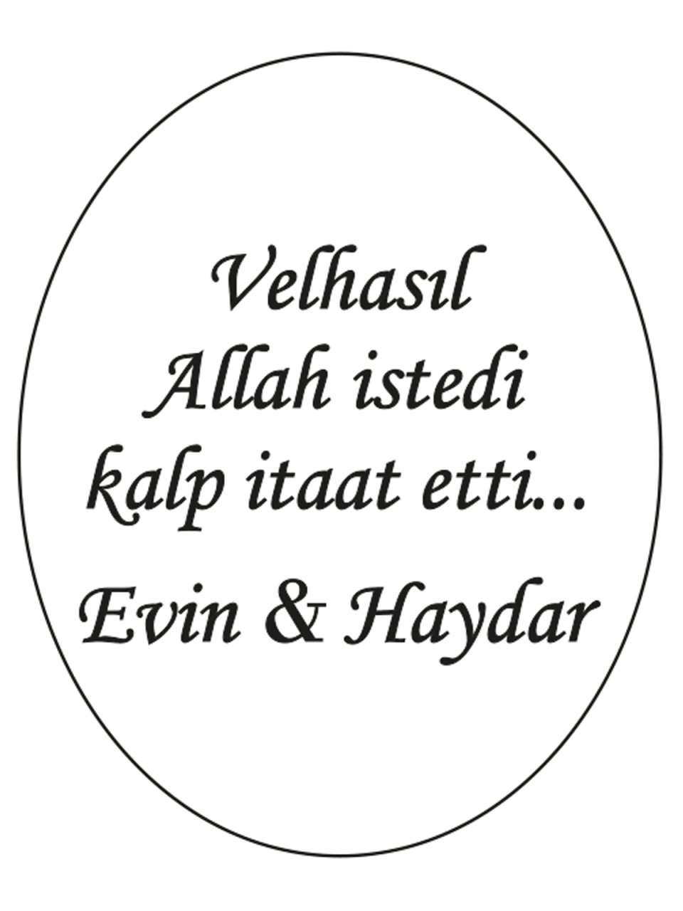 Hediye Şeffaf Epoksi Etiket 12