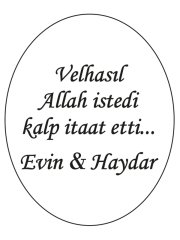Hediye Şeffaf Epoksi Etiket 12