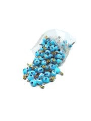 Mini Oval Çengelli Nazar Boncuğu (100 adet)