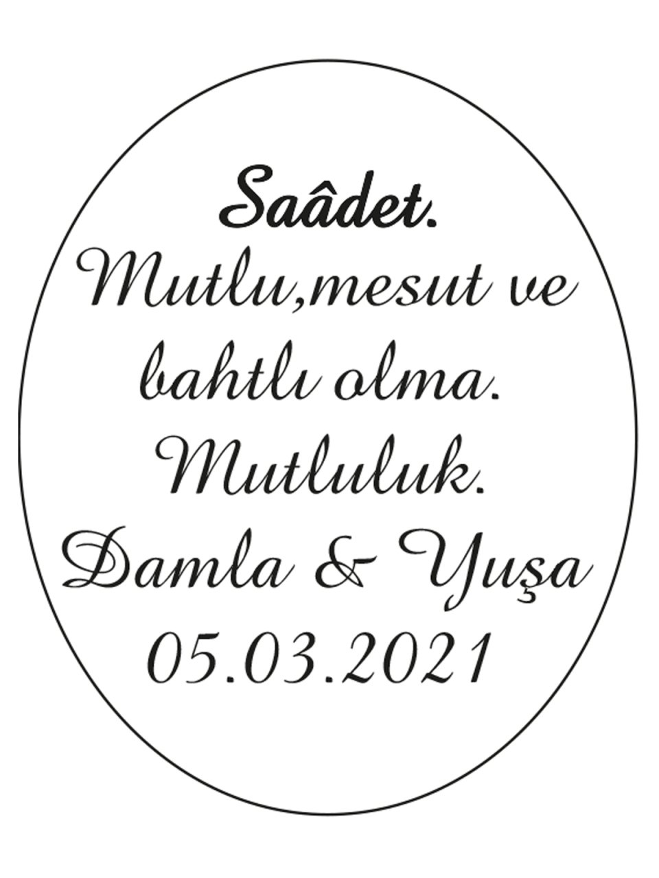 Hediye Şeffaf Epoksi Etiket 16