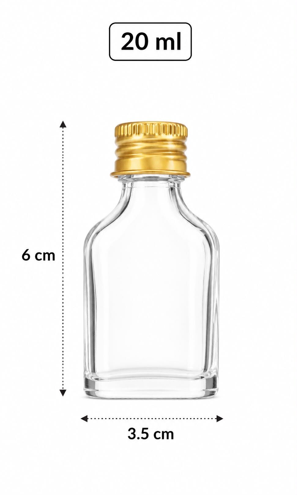 20 ml Metal Kapaklı Şişe