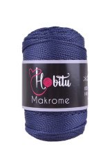 Polyester Makrome El Örgü ipi Lacivert