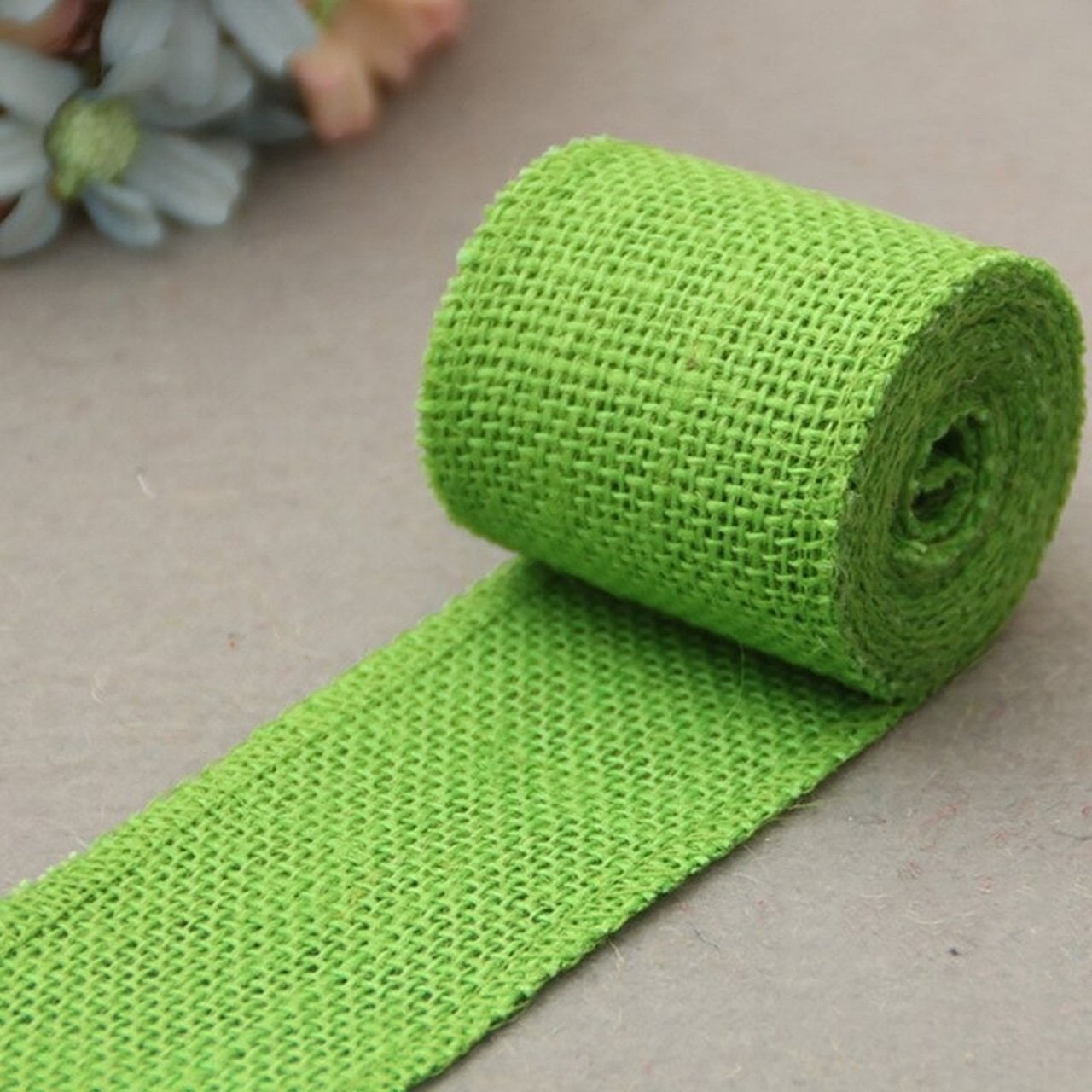 Renkli Jüt Kurdele 2 metre Yeşil