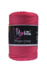 Polyester Makrome El Örgü ipi Fuşya