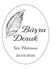 Şeffaf Epoksi Etiket 57