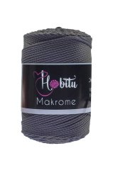 Polyester Makrome El Örgü ipi Füme