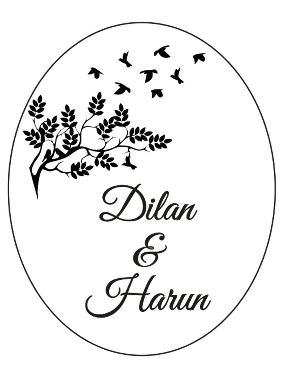 Hediye Şeffaf Epoksi Etiket 47