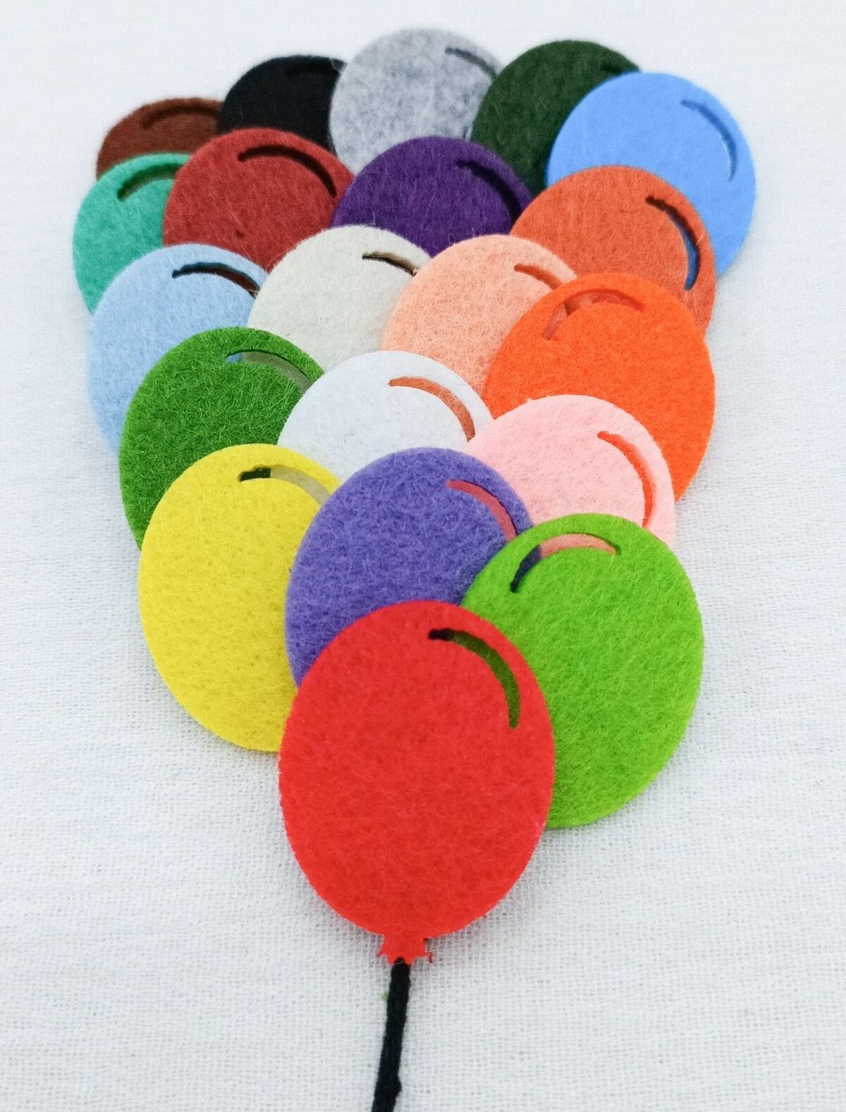 Keçe Balon Keçe Figür Seti 20'li (En:3cm Boy:4cm)