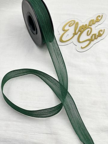 Nopel Keten Kurdele (2.5 cm 20 mt) Koyu Yeşil