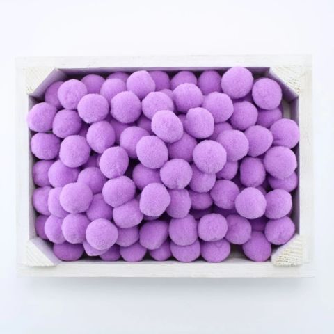 Peluş Ponpon Lila