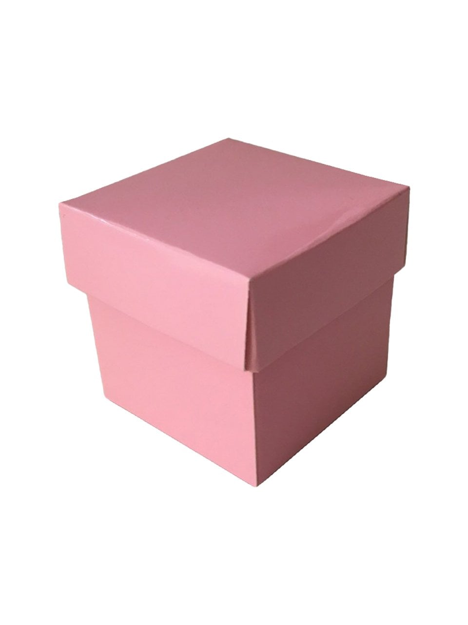 Renkli Karton Kutu (5x5cm) 50 adet Pembe