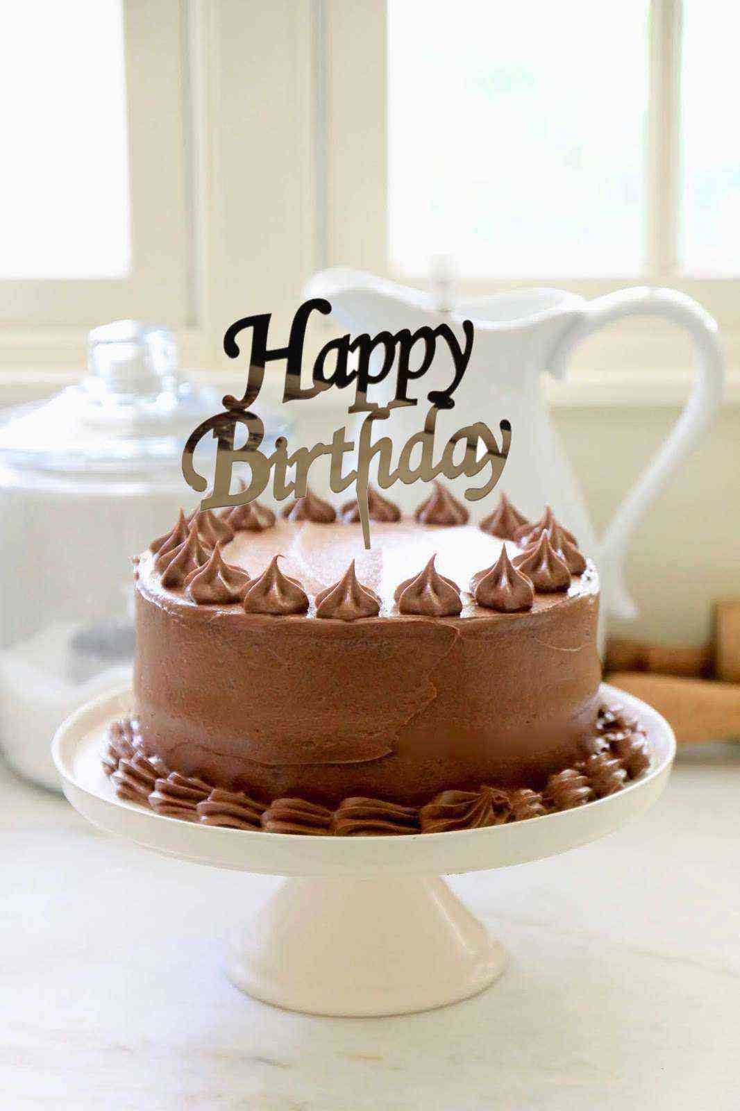 Happy Birthday' Yazılı Pasta Pleksisi 15cm