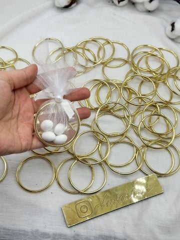 Hediyelik Yuvarlak  Metal Halka    50 adet