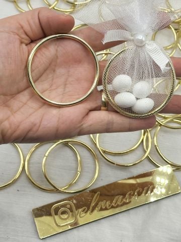 Hediyelik Yuvarlak  Metal Halka    50 adet