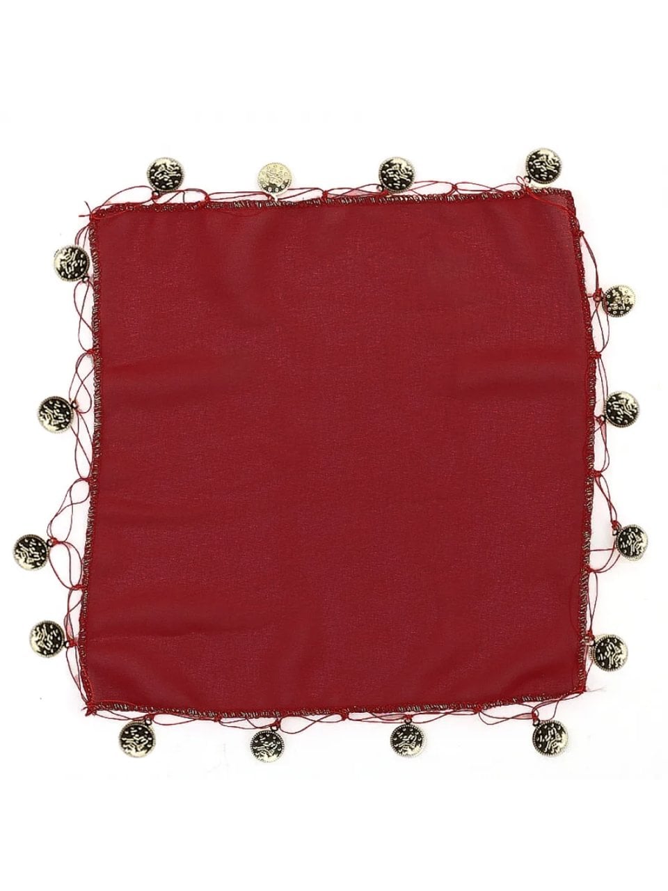 Şifon Halay Mendili 25x25 (10 adet) Bordo