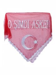 'O Şimdi Asker' Pullu Kına Örtüsü