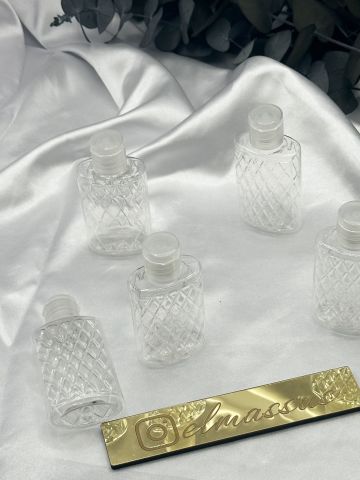 Plastik Uzun Lüx Kolonya Şişesi Dökmeli