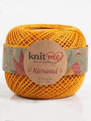 Knit Me Karnaval El Örgü İpi Hardal