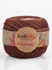 Knit Me Karnaval El Örgü İpi Kahverengi