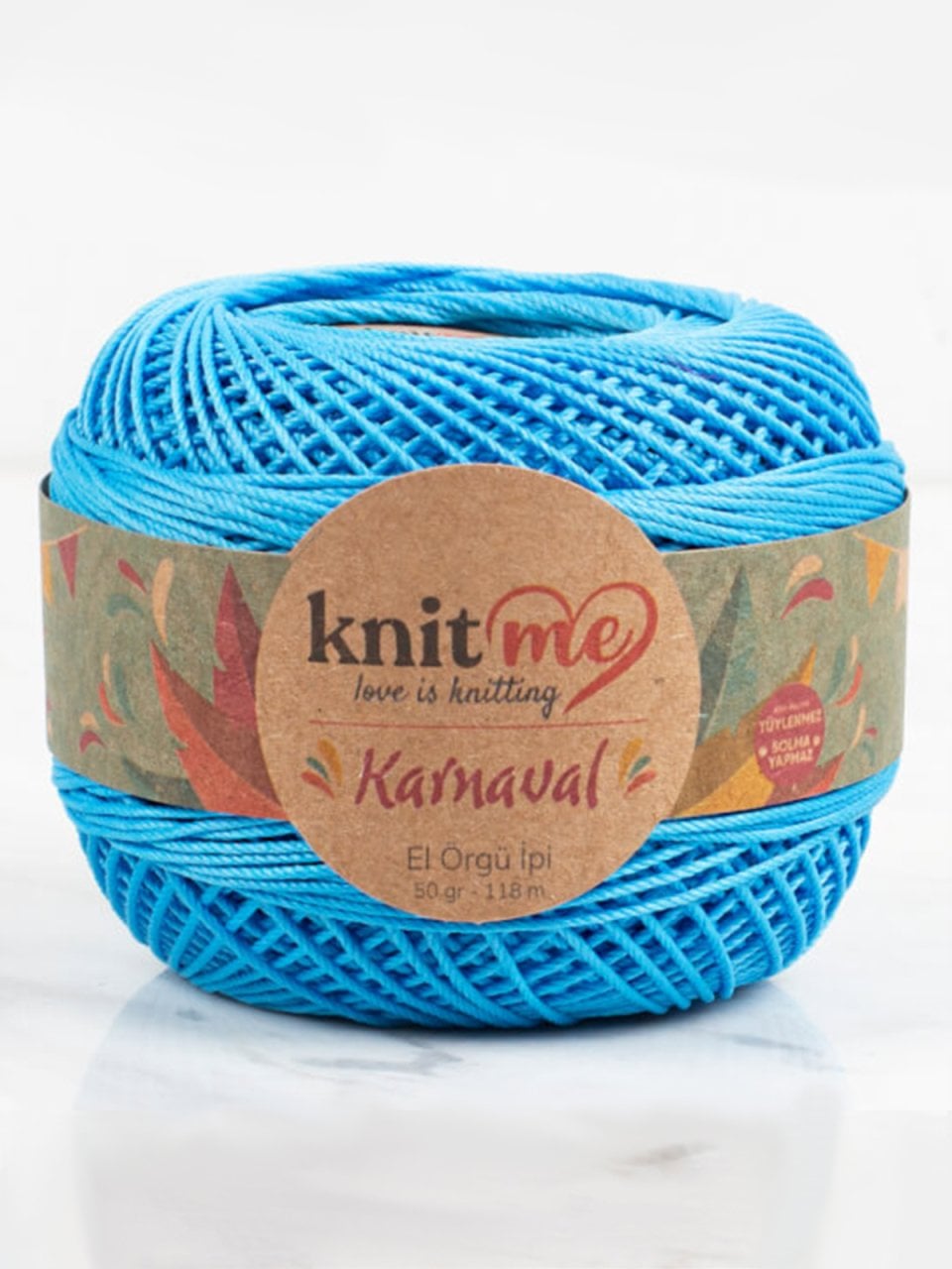 Knit Me Karnaval El Örgü İpi Mavi