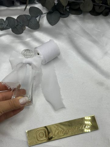 Yırtık Şifon Kurdele    4cm  5metre Beyaz