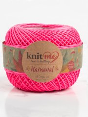Knit Me Karnaval El Örgü İpi Neon Pembe