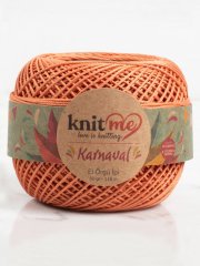 Knit Me Karnaval El Örgü İpi Pastel Turuncu