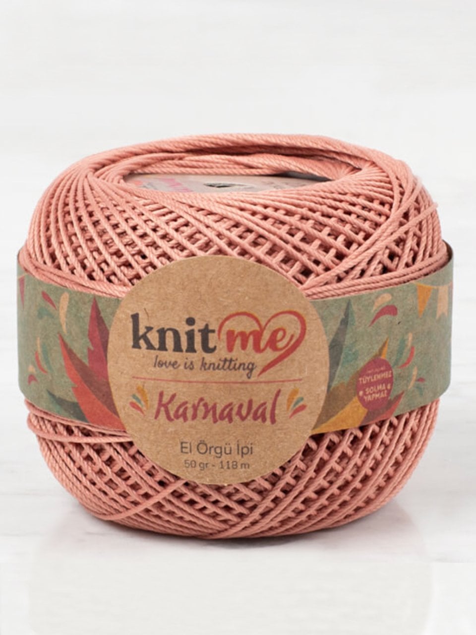 Knit Me Karnaval El Örgü İpi Pudra