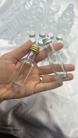 Maraska Cam Şişe 5 adet Gümüş