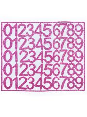 Simli Eva Rakam - Sayı 3cm Pembe
