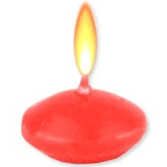 Yüzen Mum - Tealight Mum Kırmızı