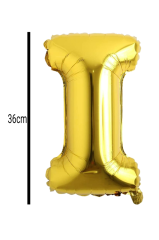 Harf Folyo Balon Altın 36cm I