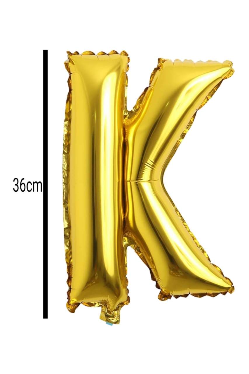 Harf Folyo Balon Altın 36cm K