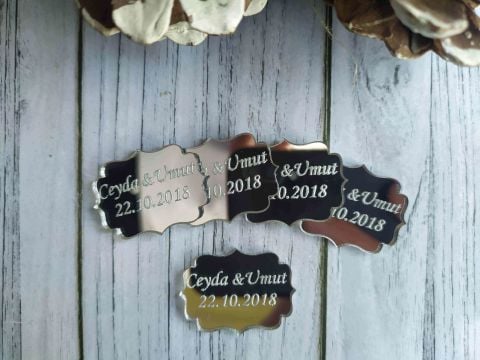 Şık Pleksi 3x2cm 25 adet
