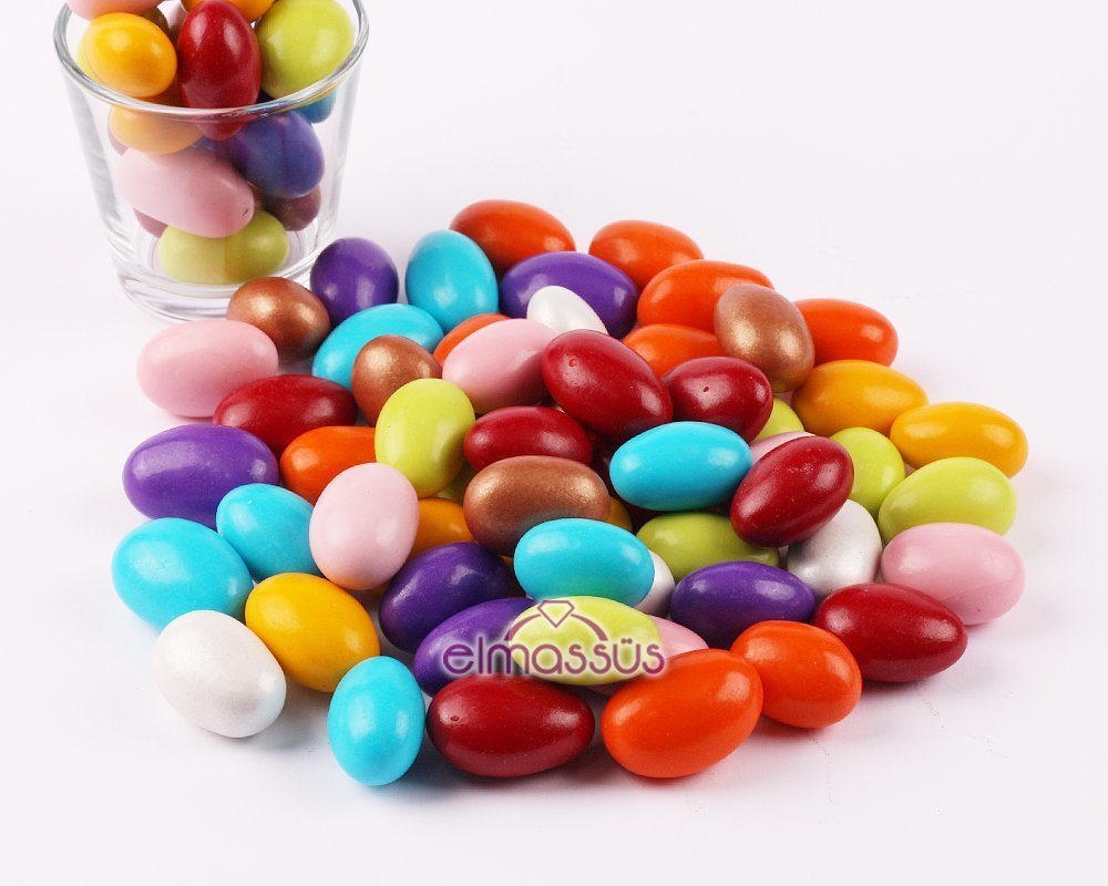 Çikolatalı Badem Şekeri Draje 1kg Mor
